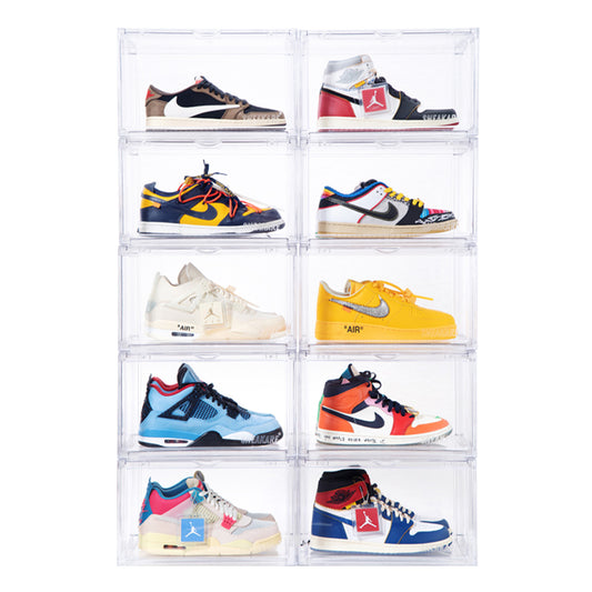 Stack'Em Sneaker Crates | Clear (Side Drop)