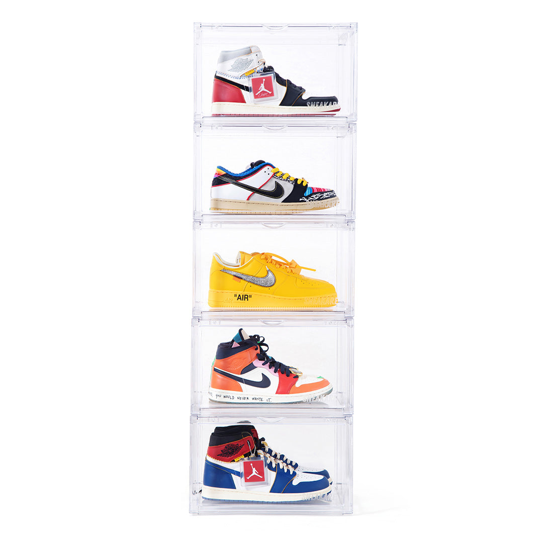 Stack'Em Sneaker Crates | Clear (Side Drop)