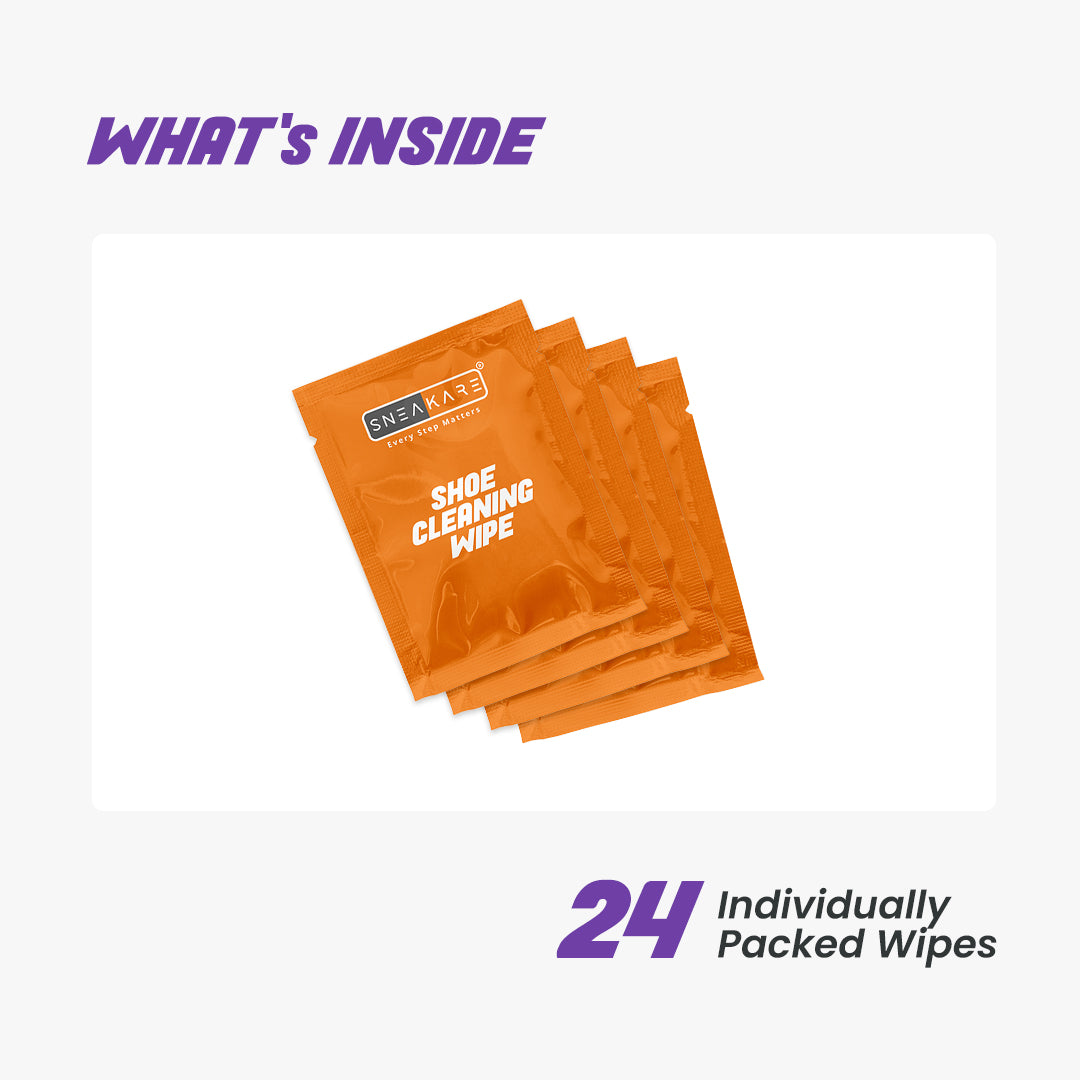 Shoe Cleaning Wipes (Pack of 24)
