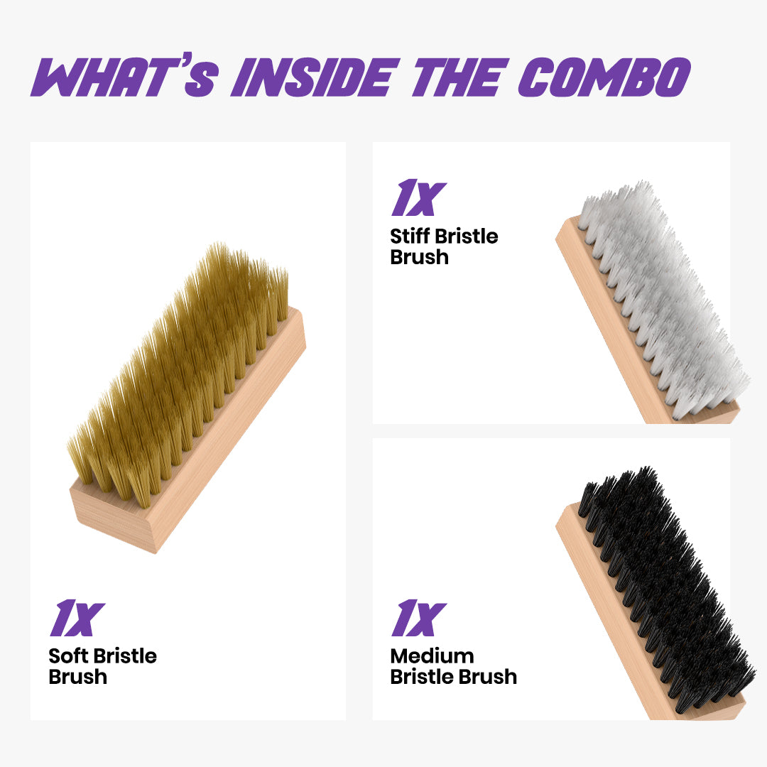3 in 1 Shoe Brush Set