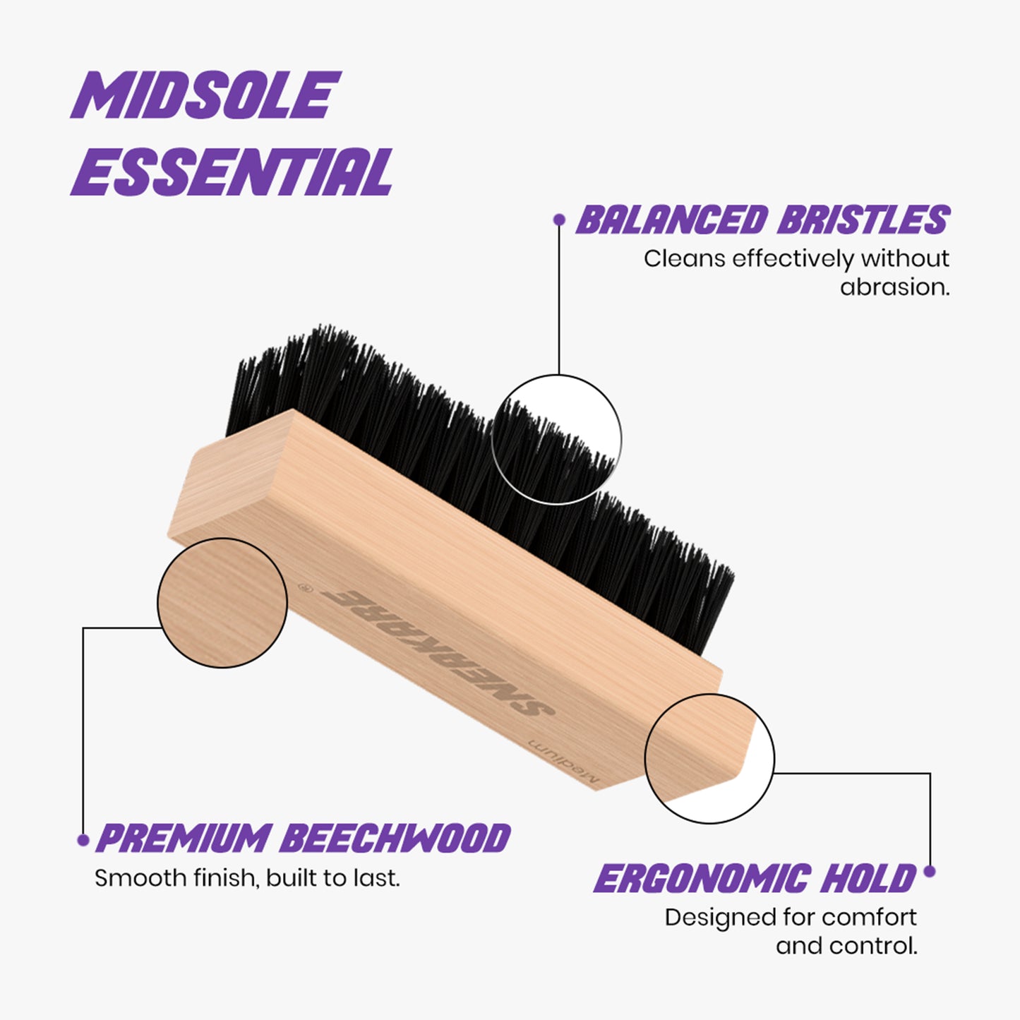 Shoe Cleaning Brush (Medium)