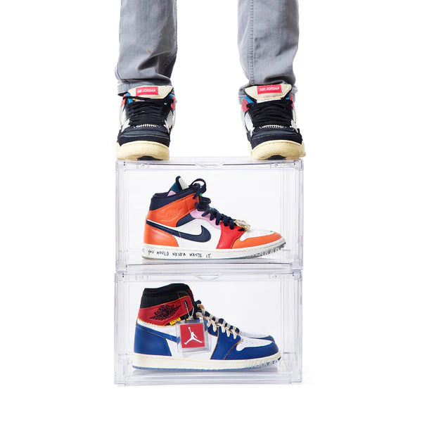 Sneakare Stack'Em Sneaker Crates | Clear (Side Drop)