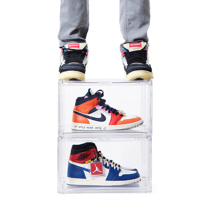 Sneakare Stack'Em Sneaker Crates | Clear (Side Drop)