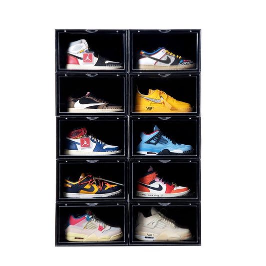 Stack'Em Sneaker Crates | Black (Side Drop)