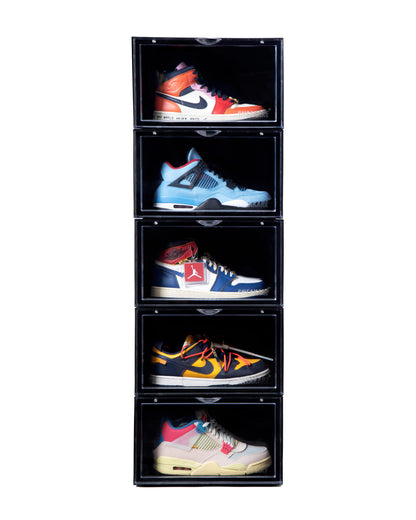Stack'Em Sneaker Crates | Black (Side Drop)