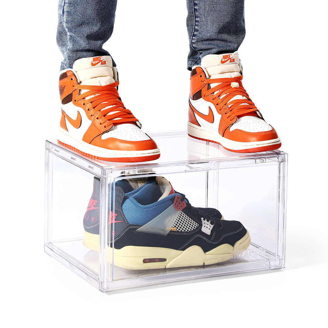 Stack'Em Sneaker Crates | Clear (Side Drop)