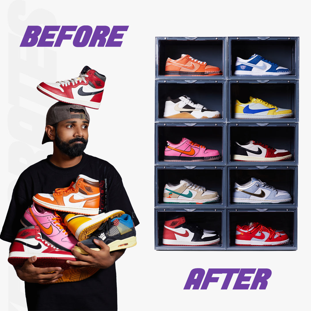 Stack'Em Sneaker Crates | Nardo Grey (Side Drop)