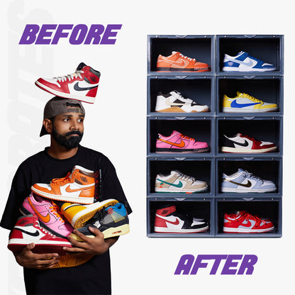 Stack'Em Sneaker Crates | Nardo Grey (Side Drop)