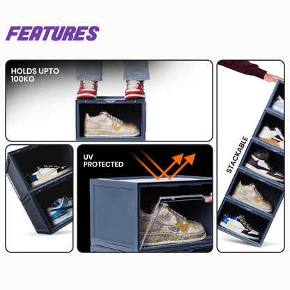 Stack'Em Sneaker Crates | Nardo Grey (Side Drop)