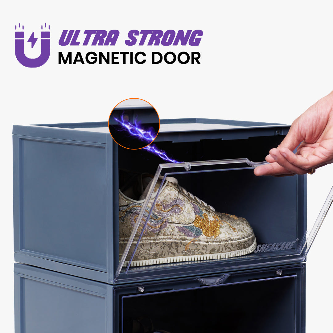 Stack'Em Sneaker Crates | Nardo Grey (Side Drop)