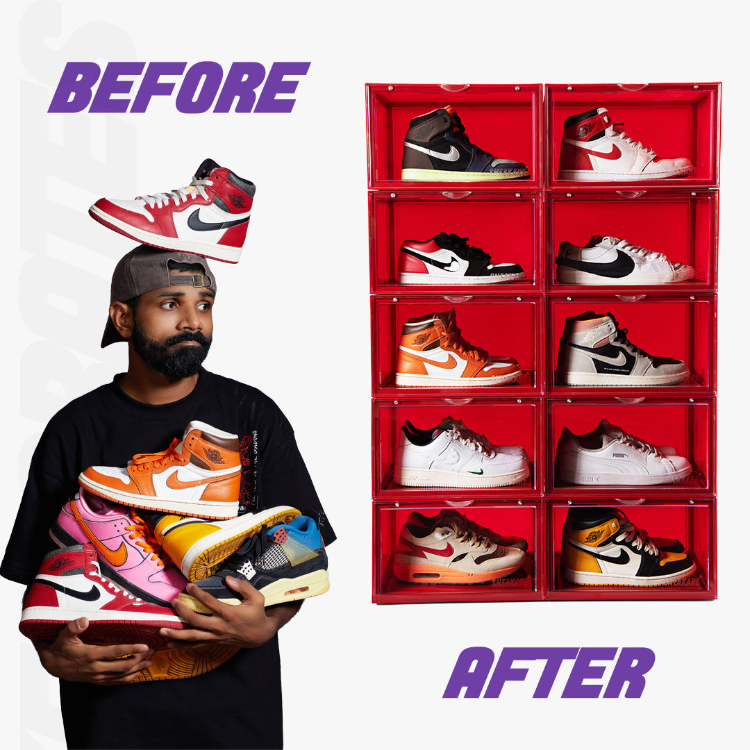 Stack'Em Sneaker Crates | Red (Side Drop)