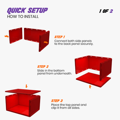 Stack'Em Sneaker Crates | Red (Side Drop)
