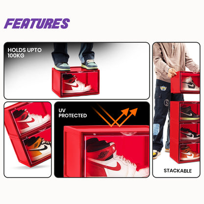 Stack'Em Sneaker Crates | Red (Side Drop)