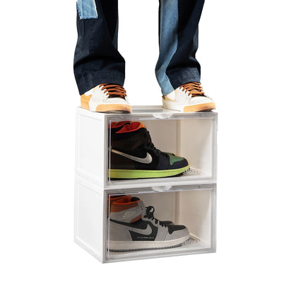 Stack'Em Sneaker Crates | White (Side Drop)
