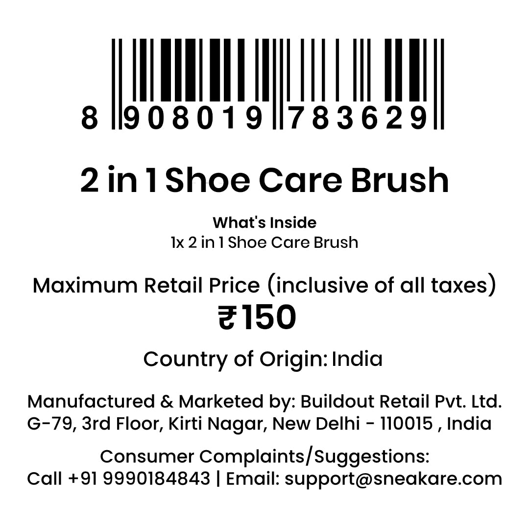 2 in 1 Shoe Care Brush