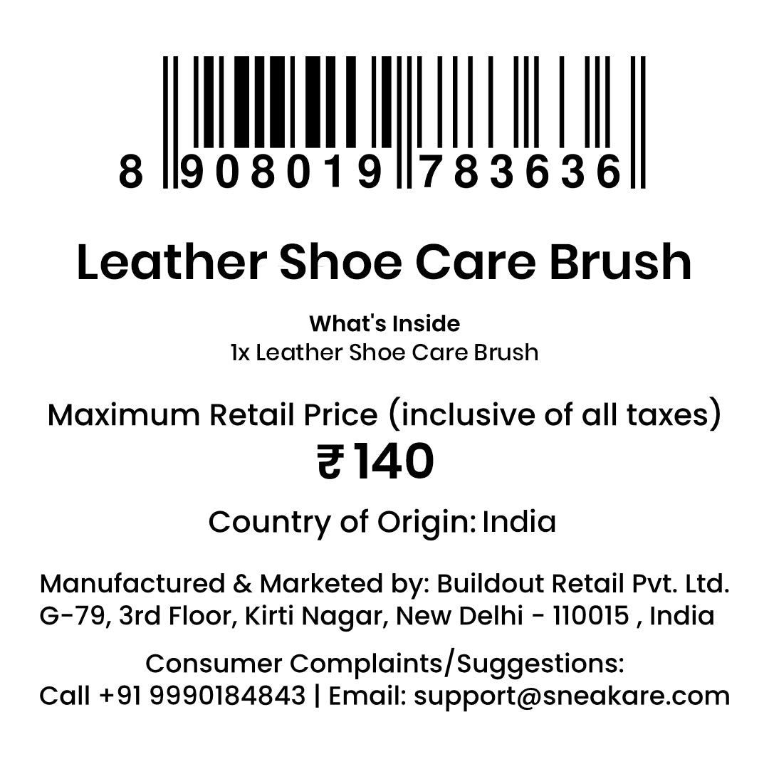 Leather Shoe Care Brush