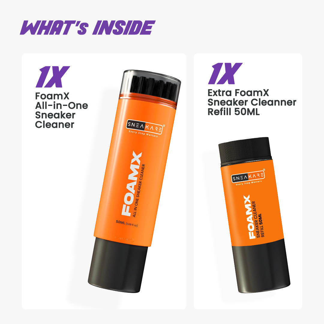 Sneakare FoamX All In One Sneaker Cleaner 50ml & Extra Refill