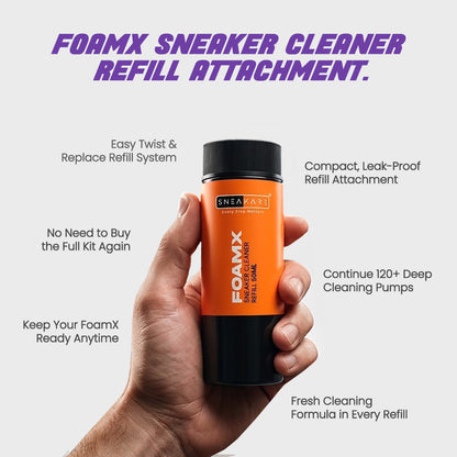 Sneakare FoamX All In One Sneaker Cleaner 50ml & Extra Refill