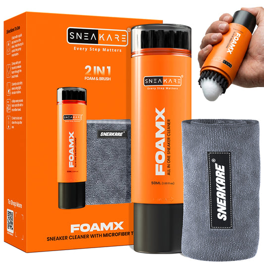 Sneakare FoamX All In One Sneaker Cleaner 50ml & Microfiber Towel