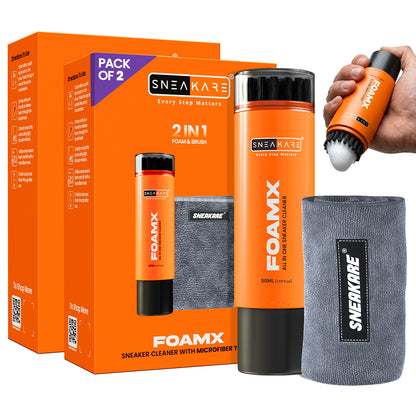 Sneakare FoamX All In One Sneaker Cleaner 50ml & Microfiber Towel