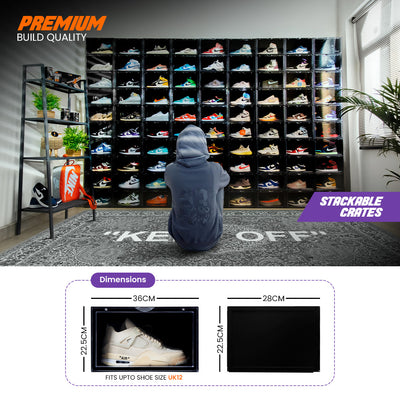 Stack'Em Sneaker Crates | Shoe Crates (Side Drop)
