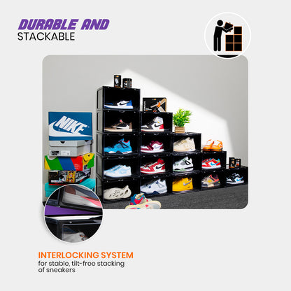 Stack'Em Sneaker Crates | Black (Side Drop)