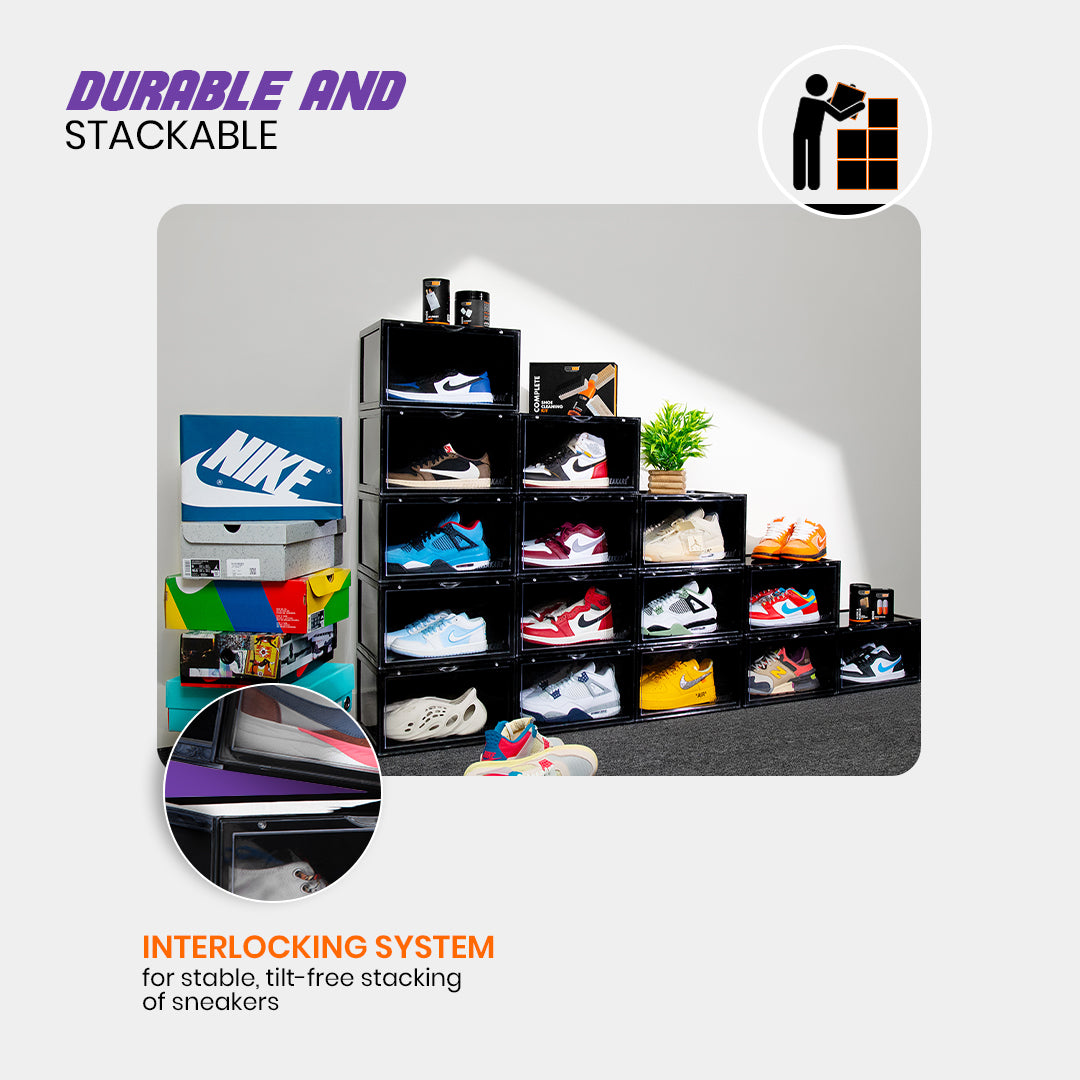 Stack'Em Sneaker Crates | Shoe Crates (Side Drop)