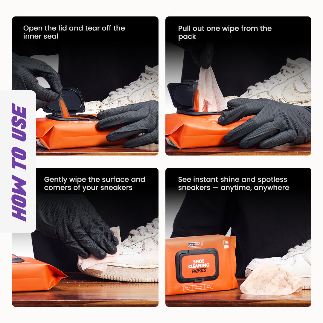 Shoe Cleaning Multipack Wipes Pack of 50 (Buy 2 Get 1 Free)