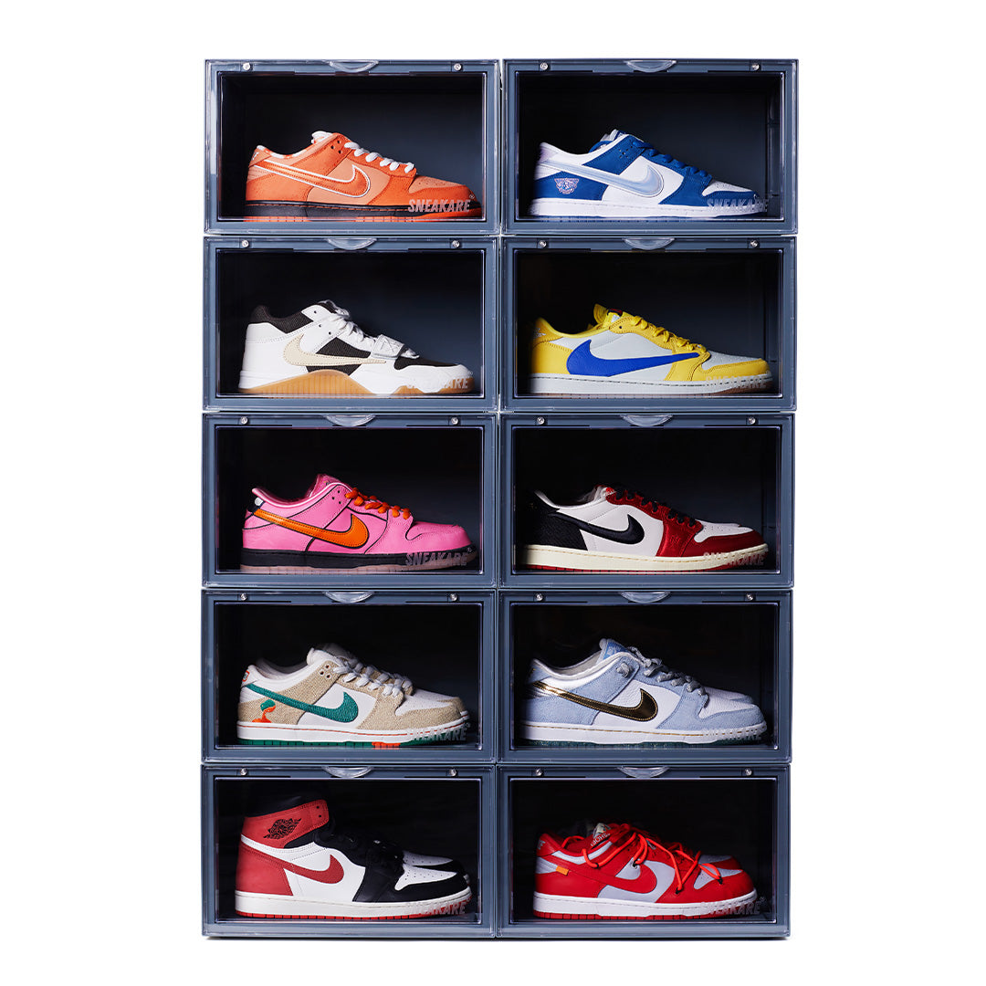 Stack'Em Sneaker Crates | Nardo Grey (Side Drop)