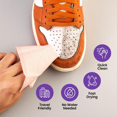 Shoe Cleaning Wipes | Sneaker Wipes (Pack of 6)