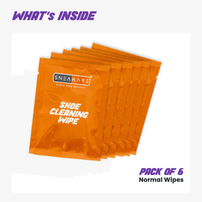 Shoe Cleaning Wipes (Pack of 6)