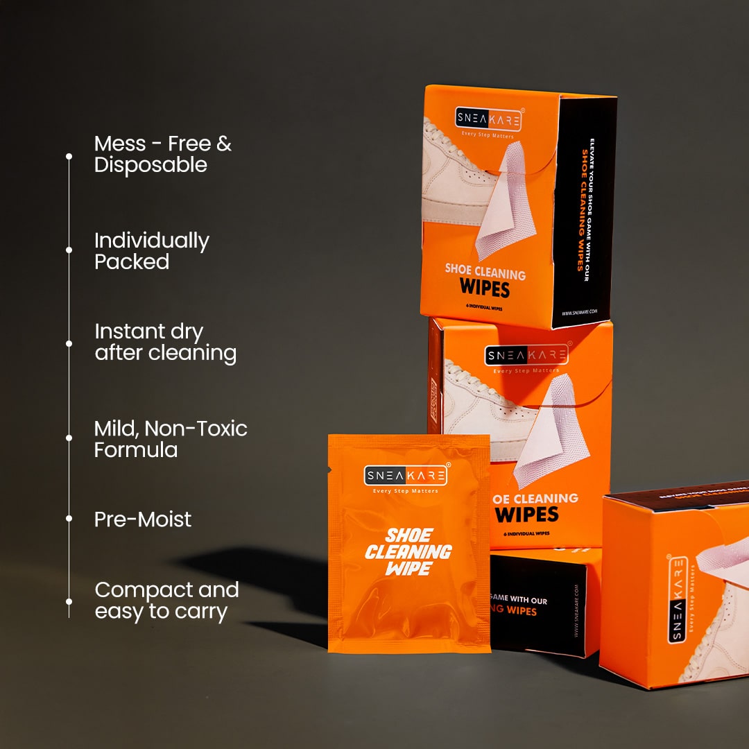 Shoe Cleaning Wipes | Sneaker Wipes (Pack of 6)