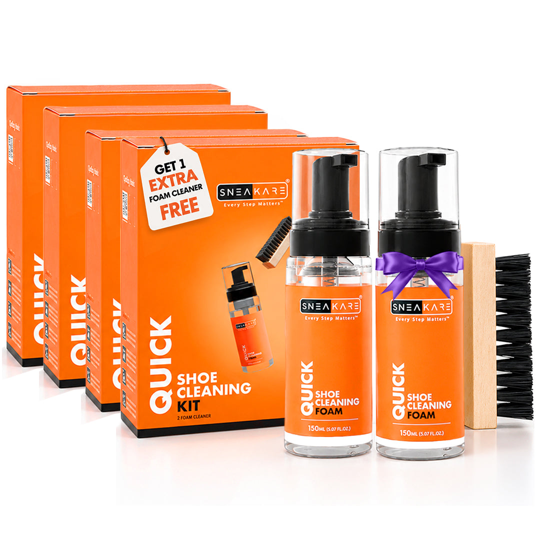 Quick Shoe Cleaning Kit with Extra Foam - Buy 1 Get 1 Foam Cleaner 150ml