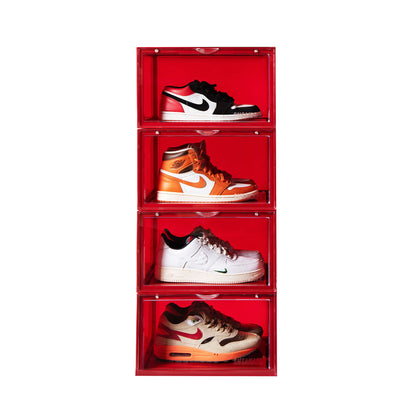 Sneakare Stack'Em Sneaker Crates | Red (Side Drop)