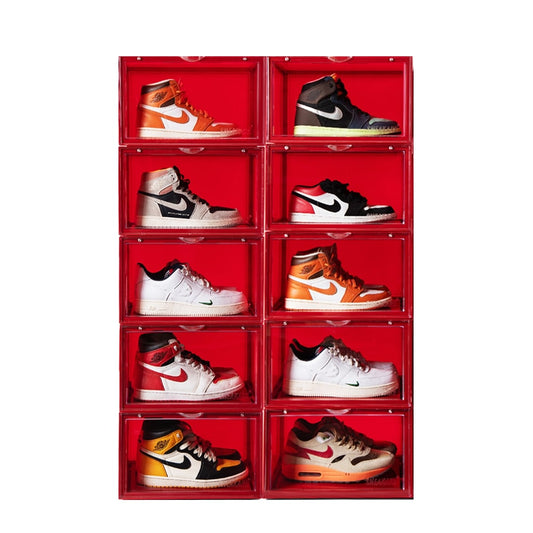 Stack'Em Sneaker Crates | Red (Side Drop)
