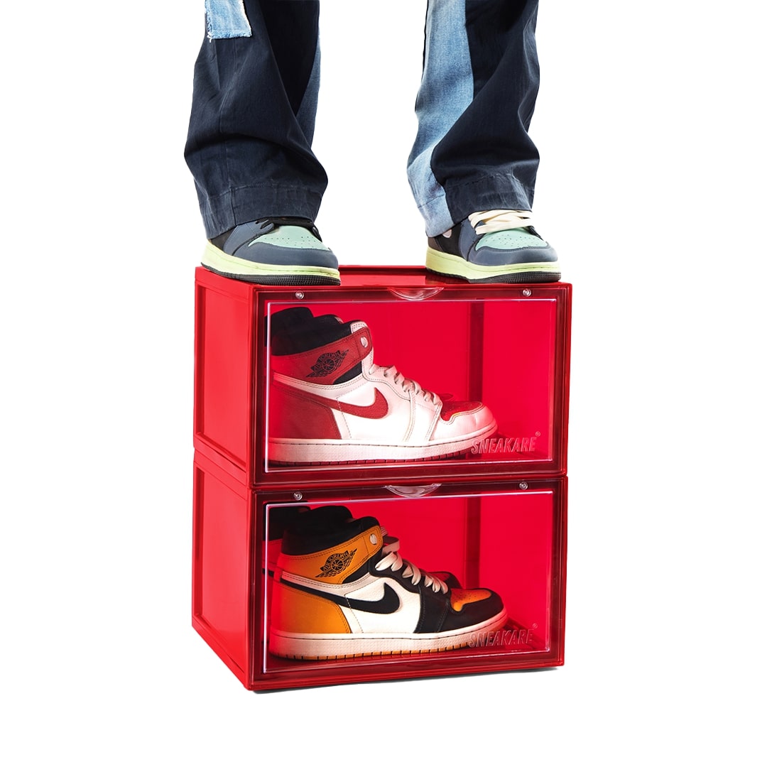 Stack'Em Sneaker Crates | Red (Side Drop)
