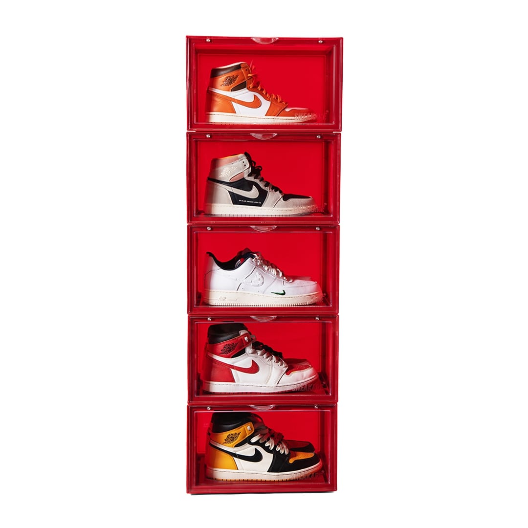 Stack'Em Sneaker Crates | Red (Side Drop)