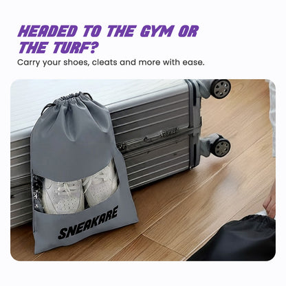Shoe Bag with Window Grey