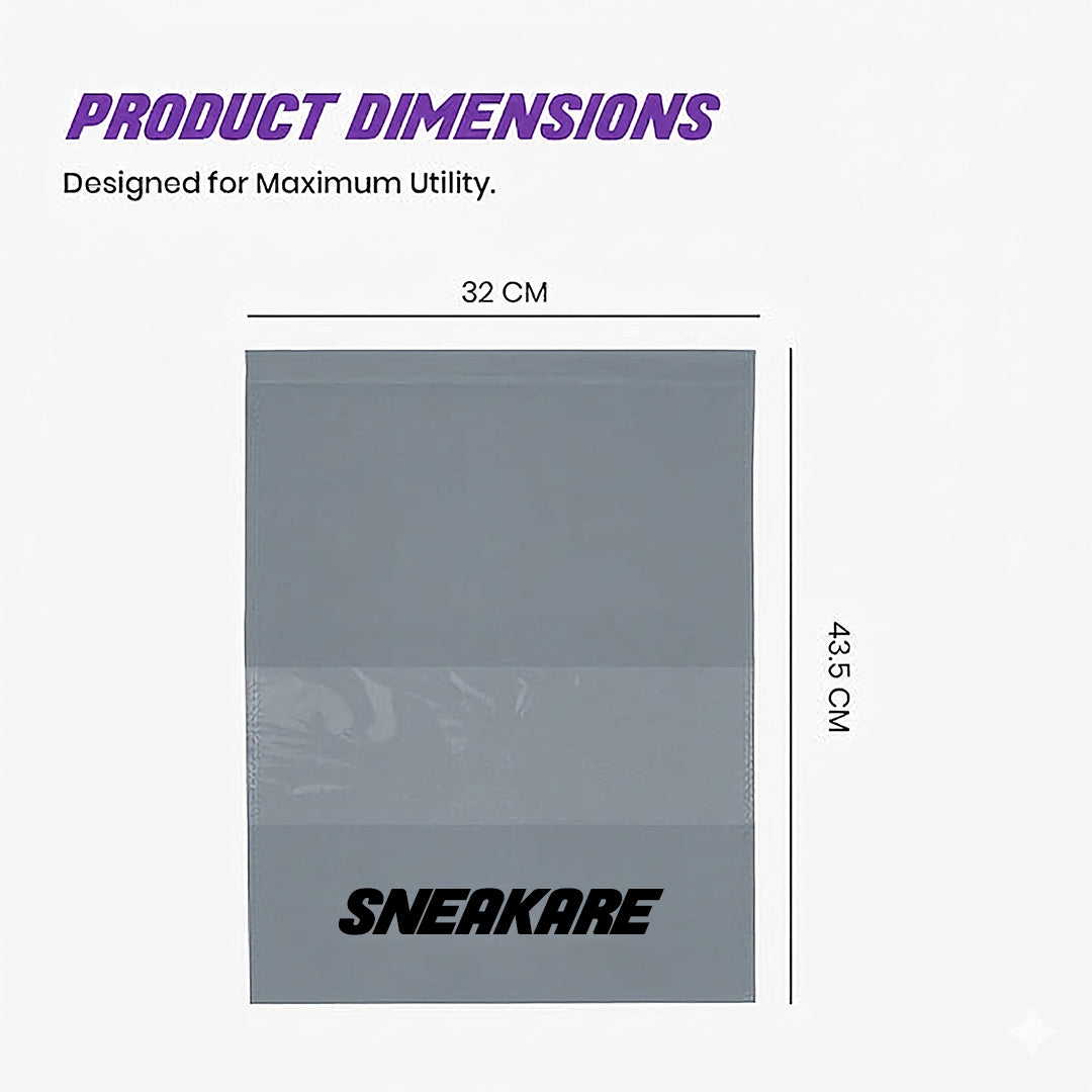 Shoe Bag with Window Grey