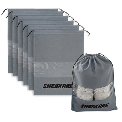 Shoe Bag with Window Grey