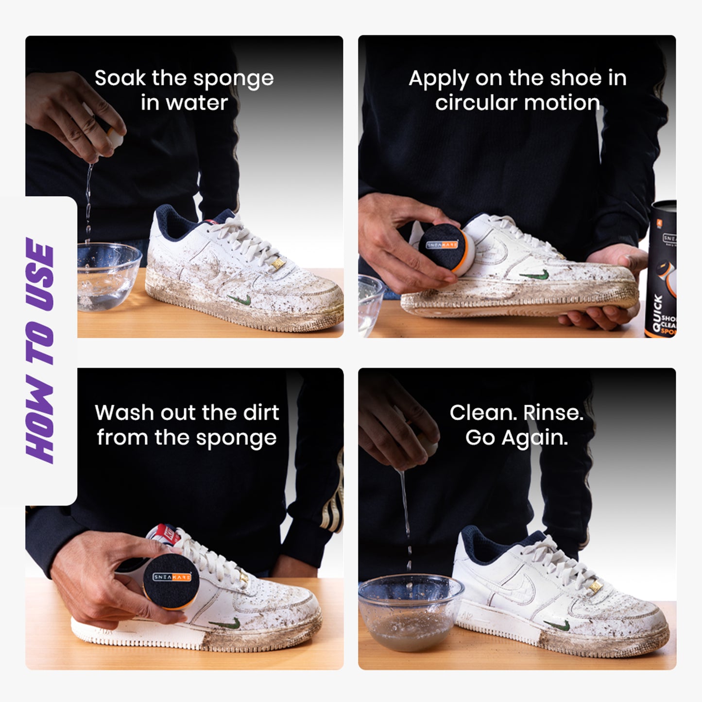 Quick Shoe Cleaning Sponge