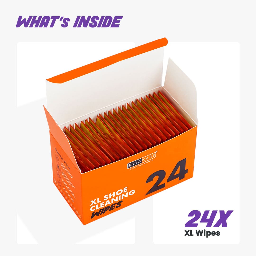 XL Shoe Cleaner Wipes | Sneaker Wipes (Pack of 24)