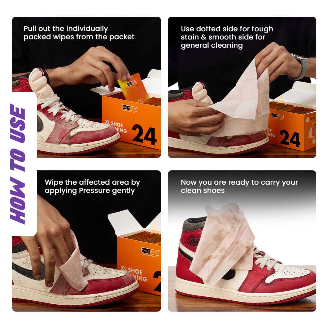 XL Shoe Cleaner Wipes | Sneaker Wipes (Pack of 24)