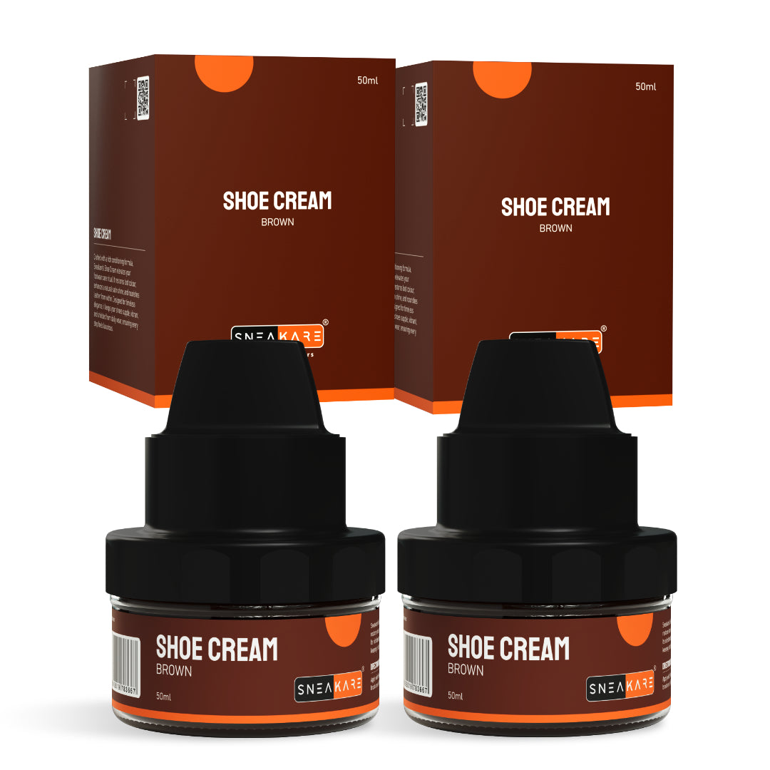 Shoe Cream with Built-In Applicator (Brown 50ml)