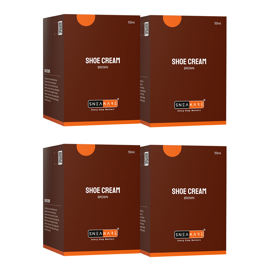 Shoe Cream with Built-In Applicator (Brown 50ml)