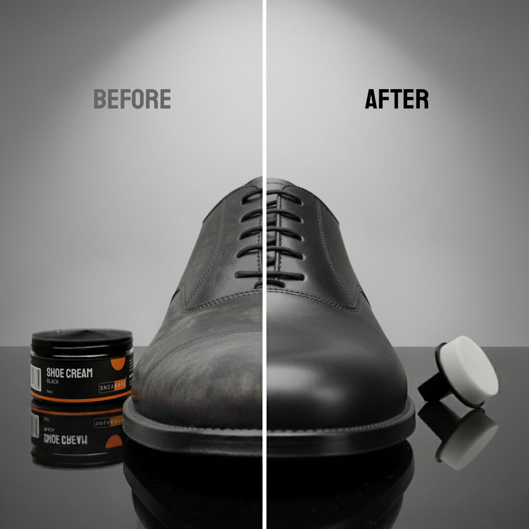 Shoe Cream with Built-In Applicator (Black 50ml)