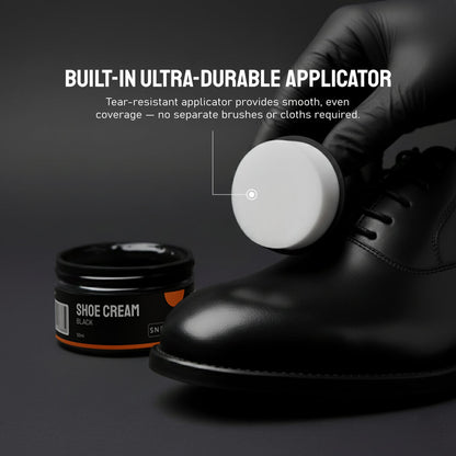 Shoe Cream with Built-In Applicator (Black 50ml)