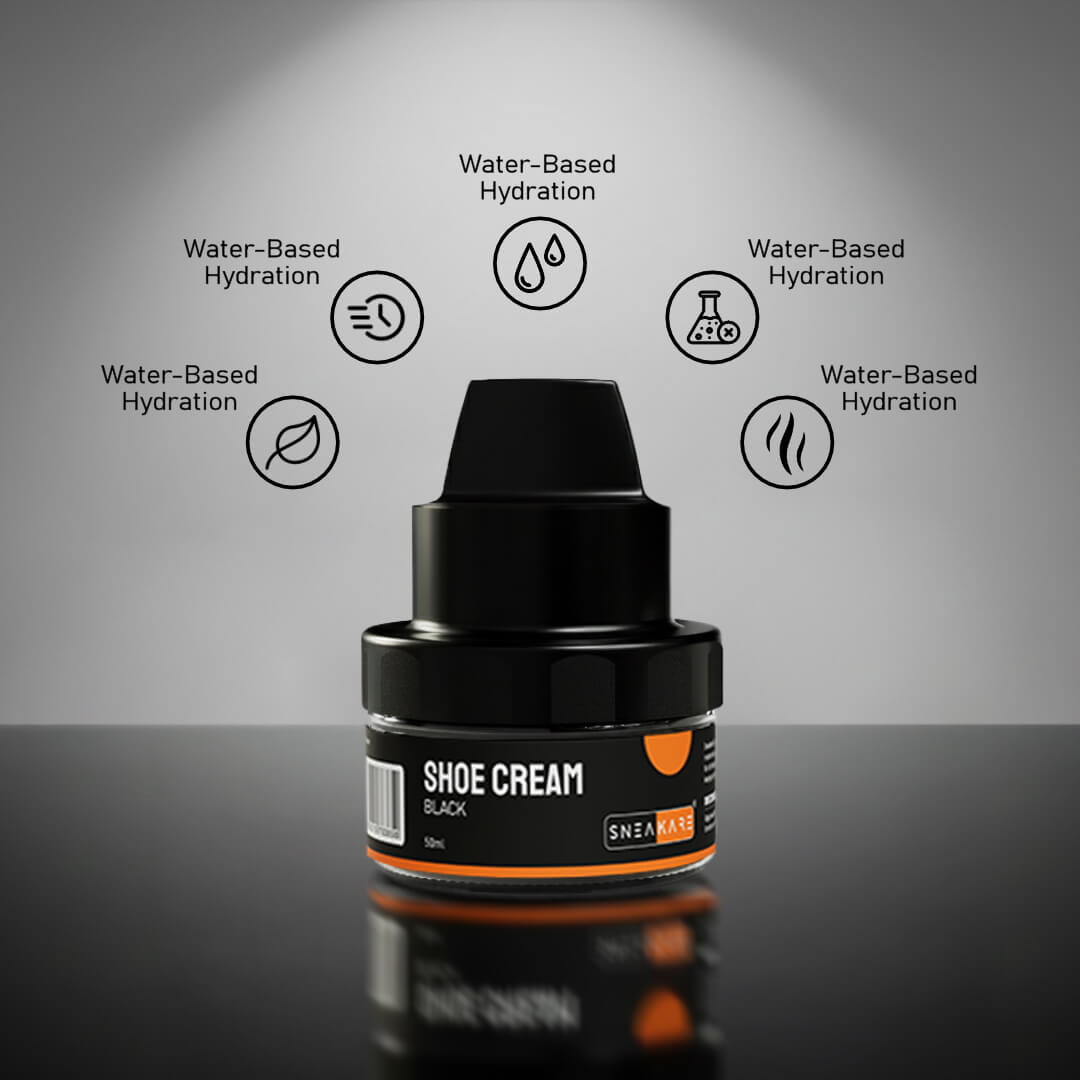 Shoe Cream with Built-In Applicator (Black 50ml)