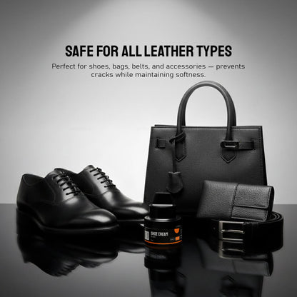 Shoe Cream with Built-In Applicator (Black 50ml)