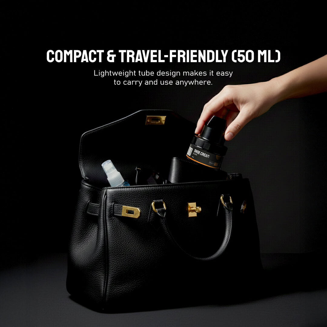 Shoe Cream with Built-In Applicator (Black 50ml)